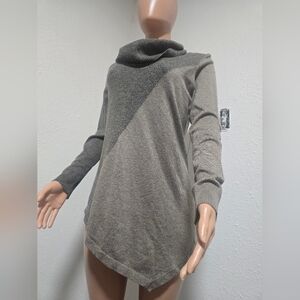 United States Sweaters Gray Cowl Neck Turtleneck